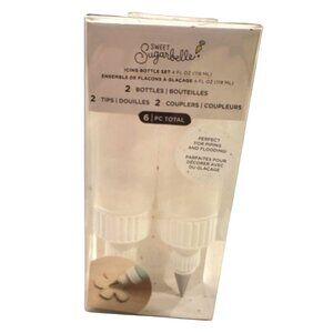 NEW 2 Pack Sweet Sugarbelle Bottle Coupler Set 8oz Perfect for Piping Flooding